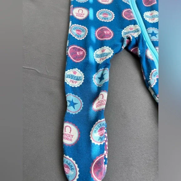 Kickee Pants Soda Pop Caps Footie Sz 0-3 Months - Picture 5 of 10